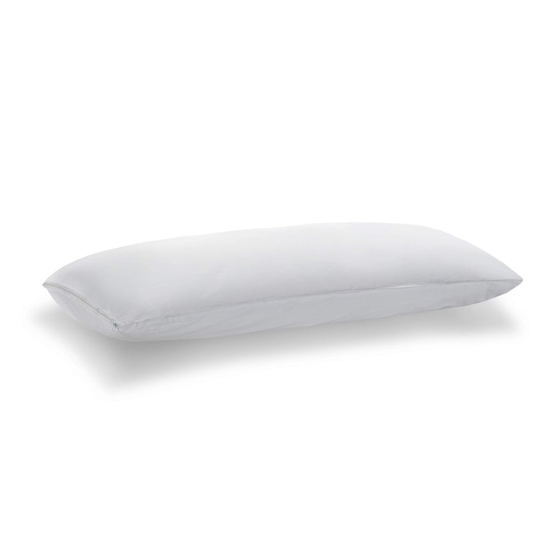 Levinsohn Fresh Ideas Body Pillow Cover 100% Soft Cotton 20 x 54 Inch, White - Image 2